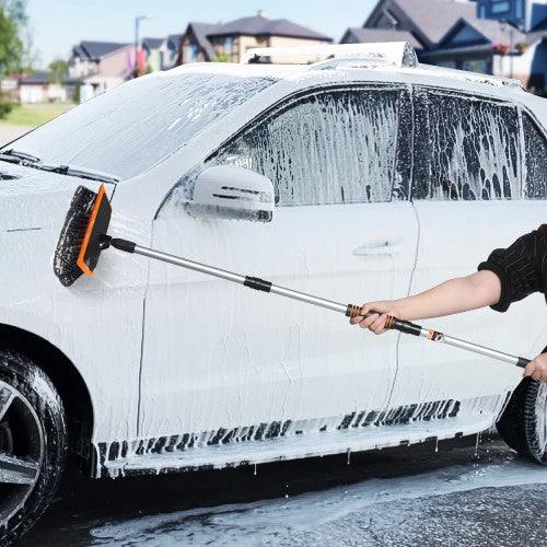 MATCC Long Handle Car Wash Brush with Squeegee Edge 10 MATCC Long Handle Car Wash Brush with Squeegee Edge 10